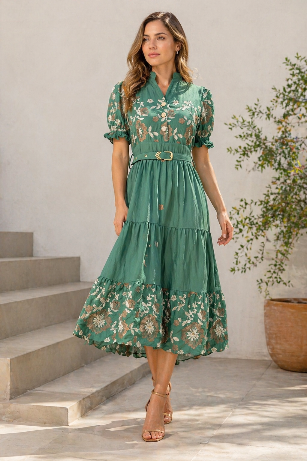 Vestido Curto Bordado